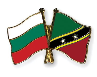 Fahnen Pins Bulgarien St-Kitts-und-Nevis
