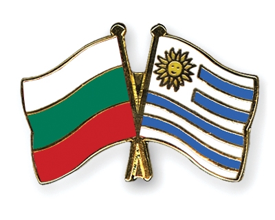Fahnen Pins Bulgarien Uruguay