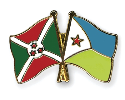 Fahnen Pins Burundi Dschibuti
