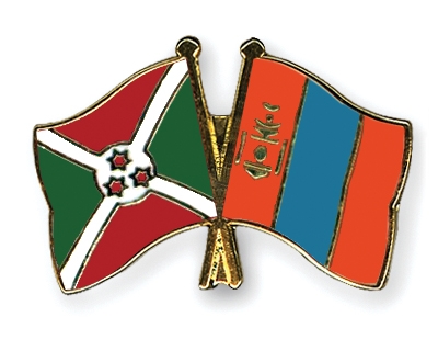 Fahnen Pins Burundi Mongolei