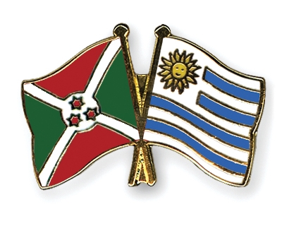 Fahnen Pins Burundi Uruguay