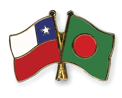 Fahnen Pins Chile Bangladesch
