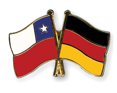 Fahnen Pins Chile Deutschland