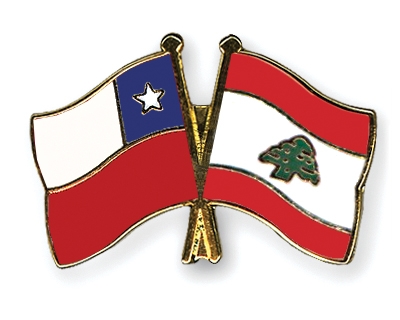 Fahnen Pins Chile Libanon