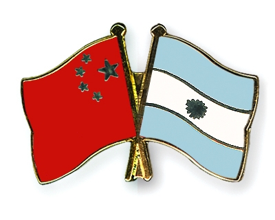 Fahnen Pins China Argentinien