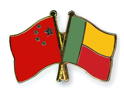 Fahnen Pins China Benin