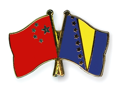 Fahnen Pins China Bosnien-und-Herzegowina
