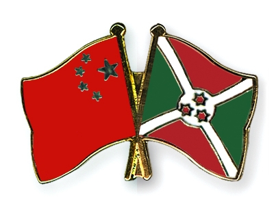 Fahnen Pins China Burundi