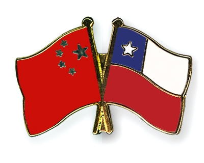Fahnen Pins China Chile