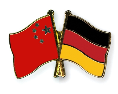 Fahnen Pins China Deutschland