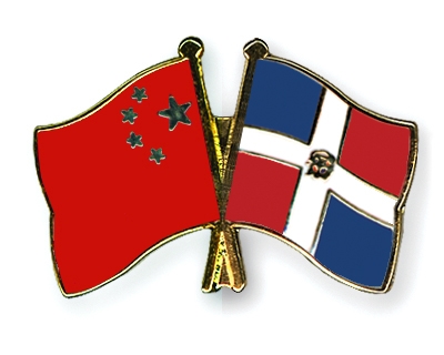 Fahnen Pins China Dominikanische-Republik