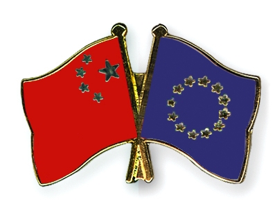 Fahnen Pins China Europa