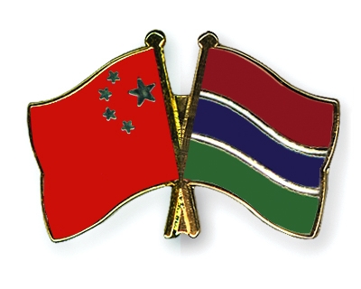 Fahnen Pins China Gambia