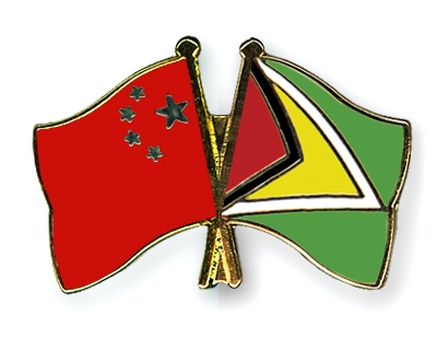 Fahnen Pins China Guyana