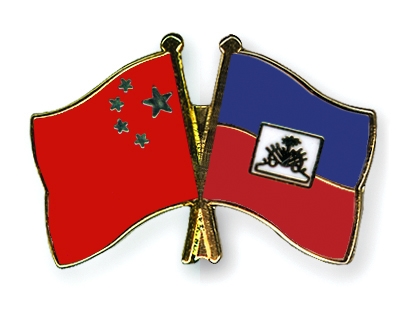 Fahnen Pins China Haiti