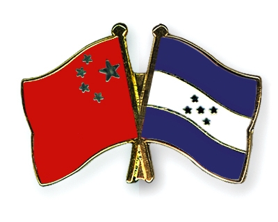 Fahnen Pins China Honduras