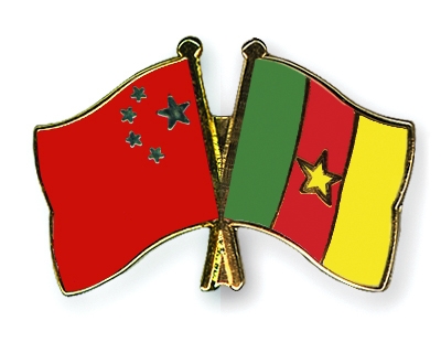Fahnen Pins China Kamerun
