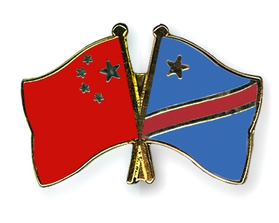 Fahnen Pins China Kongo-Demokratische-Republik