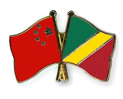 Fahnen Pins China Kongo-Republik