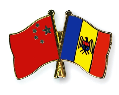 Fahnen Pins China Moldau