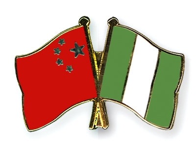 Fahnen Pins China Nigeria