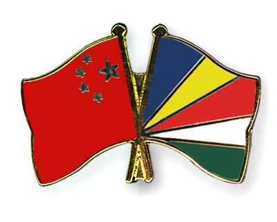 Fahnen Pins China Seychellen