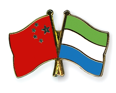 Fahnen Pins China Sierra-Leone