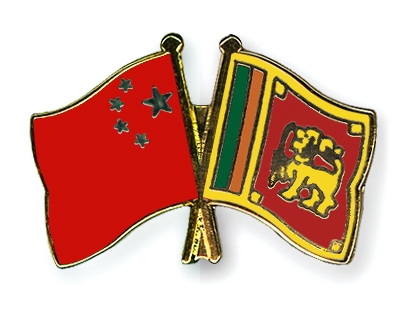 Fahnen Pins China Sri-Lanka