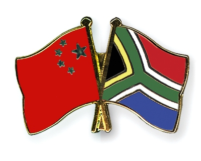 Fahnen Pins China Sdafrika