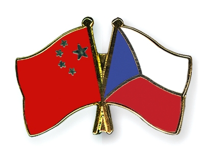 Fahnen Pins China Tschechische-Republik