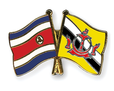 Fahnen Pins Costa-Rica Brunei-Darussalam