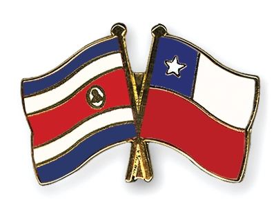 Fahnen Pins Costa-Rica Chile