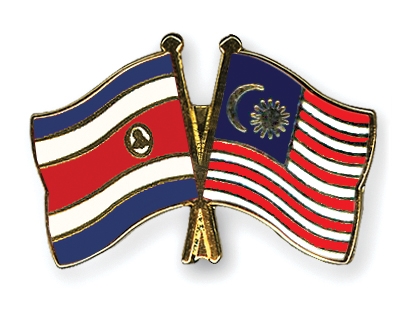 Fahnen Pins Costa-Rica Malaysia
