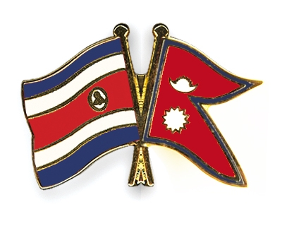 Fahnen Pins Costa-Rica Nepal