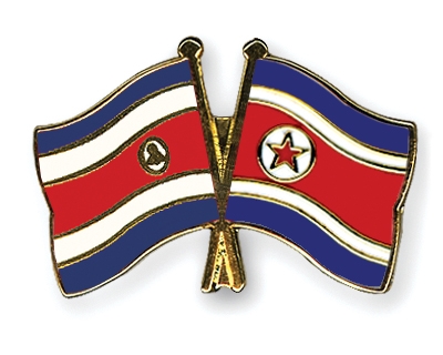 Fahnen Pins Costa-Rica Nordkorea