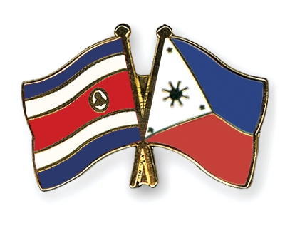 Fahnen Pins Costa-Rica Philippinen