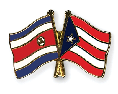 Fahnen Pins Costa-Rica Puerto-Rico