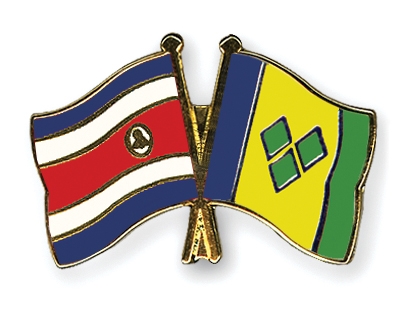 Fahnen Pins Costa-Rica St-Vincent-und-die-Grenadinen