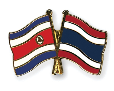 Fahnen Pins Costa-Rica Thailand