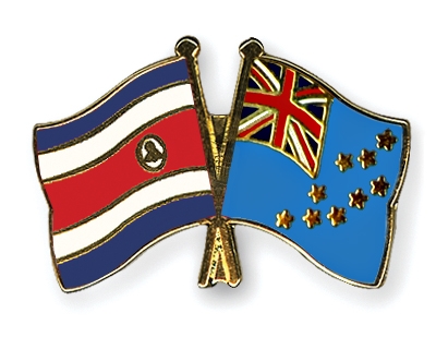 Fahnen Pins Costa-Rica Tuvalu