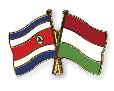 Fahnen Pins Costa-Rica Ungarn