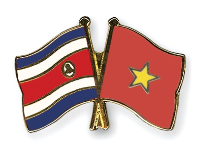 Fahnen Pins Costa-Rica Vietnam