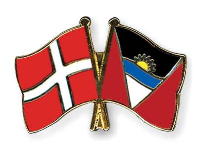 Fahnen Pins Dnemark Antigua-und-Barbuda