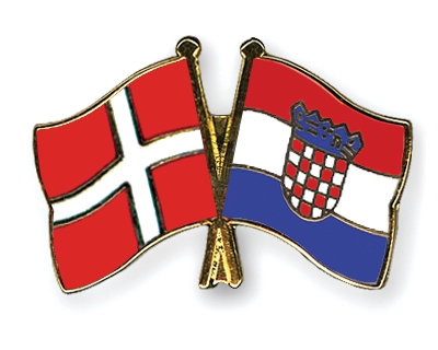 Fahnen Pins Dnemark Kroatien