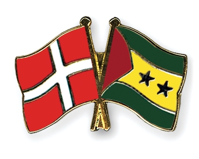 Fahnen Pins Dnemark Sao-Tome-und-Principe