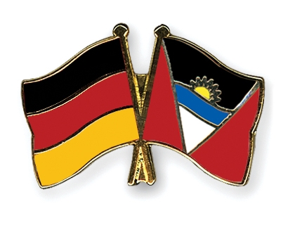 Fahnen Pins Deutschland Antigua-und-Barbuda