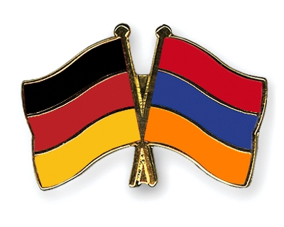 Fahnen Pins Deutschland Armenien