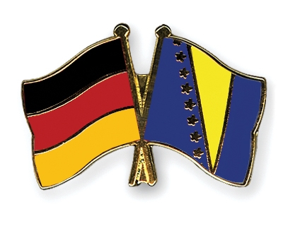 Fahnen Pins Deutschland Bosnien-und-Herzegowina
