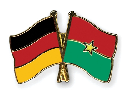 Fahnen Pins Deutschland Burkina-Faso