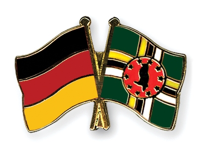 Fahnen Pins Deutschland Dominica
